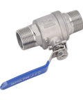Heavy Duty One Inch Npt Male Thread Stainless Steel Ball Valve For Water Oil And Gas Lines Featuring Smooth Quarter Turn Operation.