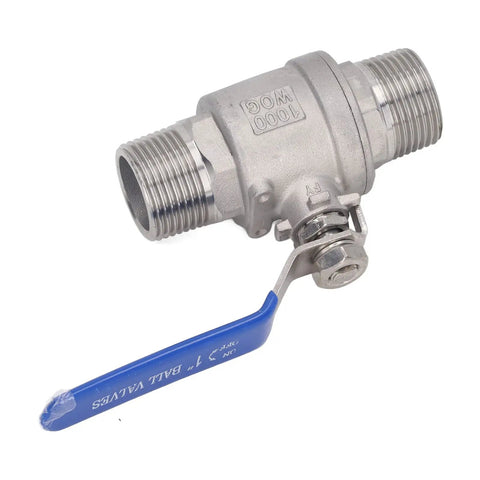 Heavy Duty One Inch Npt Male Thread Stainless Steel Ball Valve For Water Oil And Gas Lines Featuring Smooth Quarter Turn Operation.