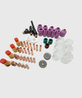 71Pcs Stubby TIG Torch Consumables Kit for WP17 WP18 WP26 Welders All In One Pro Grade Replacement Kit with gas lens, nozzles, cups