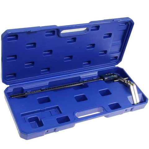 Beast Brake Drum Caliper Gauge For On Vehicle Measurement With Digital Reading Pro Grade Drum Tool 2 To 18 Inch Range in blue case