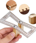 Pros Swear By This Precision Dovetail Marker And Scribing Gauge For Fine Woodworking Shops Featuring Rock Solid Brass And Stainless Steel Build That Lets You Bang Out Perfect Joint Angles Effortlessly Every Time, showing a detailed angle measurement.