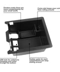 Mazda CX-5 Center Console Organizer Tray For 2017-2025 Models ABS insert showing compartments for coins, cables, and accessories.