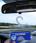 Ultra Transparent Handicap Parking Placard Holder With Large Hanger Clear Protective Cover For Disabled Permits 2 Pack