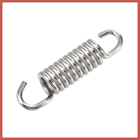 4 Pack Universal Stainless Steel Motorcycle Exhaust Pipe Springs 43mm 1.69 Inch Durable Clamp Springs For Most Bikes And ATVs
