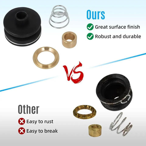 Comparison of Geo Tracker Suzuki Sidekick Shifter Repair Kit For 1989 To 1998 5 Speed Transmission Lever Includes Brass Bushings Boot And Spring