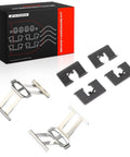 Rear Disc Brake Hardware Kit For Honda And Acura Vehicles Including CR V Civic Odyssey Accord Crosstour CR Z Element Prelude And Acura RDX Ready To Install With OEM Style Fit And Durable Components shown in packaging