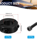 Heavy Duty Double Split Shaft Collar 18mm Bore 36mm Outer Diameter 13mm Thick Four Pack Made From 45 Carbon Steel