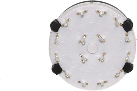 Bottom view of a Plastic Rotary Band Switches Ten Pack RS26 4 Pole 3 Position 2 Pole 6 Position 1 Pole 12 Position With 21MM Handle Axis Switch.
