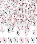 Polymer Clay Beads Poker Card Print Flat Rectangle Spacer Beads 300Pcs For Jewelry Making Necklace Bracelet DIY Accessories