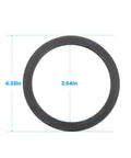 Two Pack Foam Gray Sink Strainer Gasket Seal Ring For Three And A Half Inch Kitchen Basket Drain Stops Leaks No Plumber Putty Needed Easy Install No Fuss