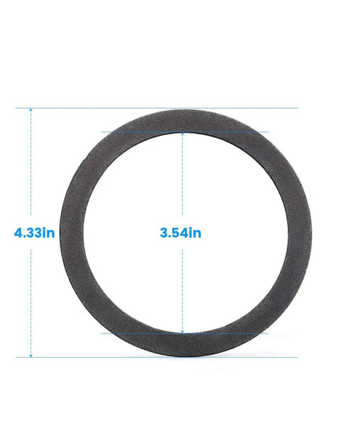Two Pack Foam Gray Sink Strainer Gasket Seal Ring For Three And A Half Inch Kitchen Basket Drain Stops Leaks No Plumber Putty Needed Easy Install No Fuss