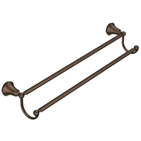 Wynford 24 Inch Double Towel Bar In Oil Rubbed Bronze For Bathroom And Kitchen Organization Sturdy Wall Mounted Towel Rack