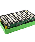Heavy Duty 48V 13S 6P Electric Bicycle Battery Box Compatible With 18650 Cells Foldable Ebike Enclosure Green Battery Case
