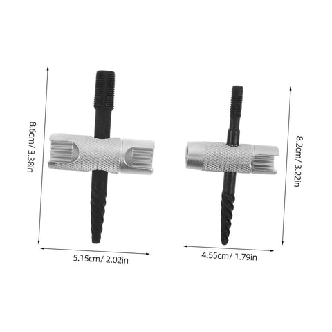 Premium Alloy Steel Grease Fitting Installation Tool Kit With Ergonomic Hand Press Zerk Push In Installer, 8.6cm tool pair