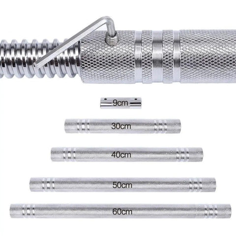 Turn Your Dumbbells Into A Barbell With Steel Connecting Rod, Ultra Precision Threaded Barbell Connector, Non Slip