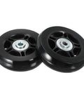 70x19mm Luggage Replacement Wheels Set Of 2 In PU Swivel Caster For Trolley Suitcase Repair Kit, black wheels with bearings
