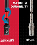 Comparison of Geinxurn Eight Piece Impact Socket Adapter Set For Three Eighths Inch Drive With Enhanced Durability vs Standard Adapter
