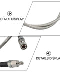 High Pressure Air Hpa Stainless Steel Hose 4500 Psi Rated For Heavy Duty Fill Station Use With Extended 36 Inch Reach For Reliable And Quick Tank Refills At Home Or Field Events Rock Solid Construction Made To Last Big Time With Zero Leaks. braided hose with quick disconnect fittings