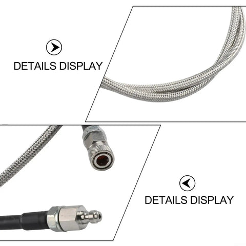 High Pressure Air Hpa Stainless Steel Hose 4500 Psi Rated For Heavy Duty Fill Station Use With Extended 36 Inch Reach For Reliable And Quick Tank Refills At Home Or Field Events Rock Solid Construction Made To Last Big Time With Zero Leaks. braided hose with quick disconnect fittings