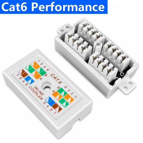 5 Pack Unshielded Cat6 Junction Box For Cat5e And Cat6 Ethernet Cables, No-Fuss Punch Down Splice Connector Kit open view