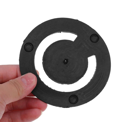 Hand holding a round black rubber seal, part of a 3 Pack Round Rubber Seals for Well Pump Check Valve Weatherproof Replacement Gaskets.