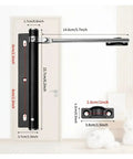 Dimensions of Silent Adjustable Stainless Steel Automatic Door Closer Rust Proof For Home And Office