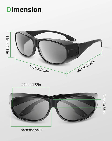 Beast Mode Laser Safety Glasses For Ultraviolet To Visible To Near Infrared And Mid Infrared Protection OD6 Plus dimensions