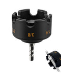 Heavy Duty Nut Driver Drill Attachment For Smashing Through Rusted Bolts And Rapid Stripped Nut Extraction Compatible With Standard Impact Drills close-up view of 3/8 inch driver attachment