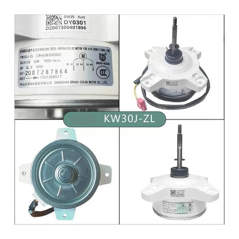Variable Frequency DC Brushless External Fan Motor FW30J ZL ZWS30 J 310V for Air Conditioners with smart speed control