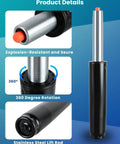 Heavy Duty Office Chair Gas Lift Cylinder Replacement Built Tough For All Day Comfort And Support 5 Inch Stroke
