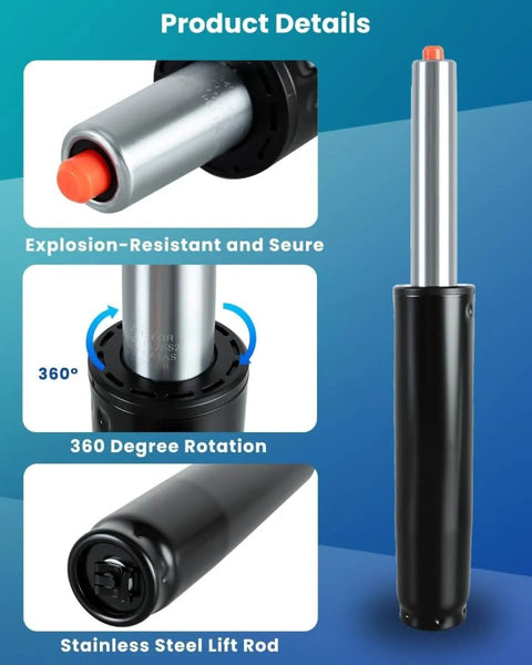 Heavy Duty Office Chair Gas Lift Cylinder Replacement Built Tough For All Day Comfort And Support 5 Inch Stroke