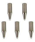 Glue On 80 Grain Arrow Points Set For 8mm Arrows, 30 Pack Field Points, silver tips for target practice and hunting, top view