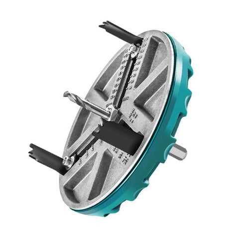 Heavy Duty Hole Saw Kit With 12 Blades For Woodworking Pros Featuring Punching Range From Five To Half Inch That Drills Clean Holes In plywood plastic gypsum acrylic sheets and thin metal, aluminum alloy blade holder