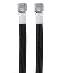 Built Tough Eva Airbrush Hose With One Eighth Inch Fittings Pumping Out Buttery Smooth Airflow While Skipping The Kink Drama For Your Daily Art Projects, black tubing ends with silver connectors.