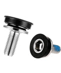 2 Pack 8mm Bike Hex Crank Arm Bolts With Caps For Capless Bottom Brackets Allen Key Screws close-up showing thread and cap