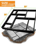Plus Size 20 By 20 Inch Concrete Path Maker Mold Reusable Walk Maker Stepping Stone Paver For Lawn Patio Garden DIY 8 Grid Mold