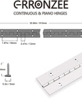 Full Length 36 By 1 5 Inch Stainless Steel Piano Hinge With Pre Drilled Holes Rust Proof Continuous Door Hardware dimensions and screws