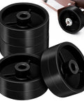 Universal Patio Heater Wheel Kit 4 Pack 97mm Black Casters For Outdoor Gas Heaters And Storage Racks Easy Mobility Replacement