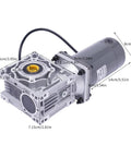 12V Variable Speed Worm Gear Reducer Motor RV40 120W 50K High Torque Adjustable Reversible Self Locking Worm Geared Reduction Motor