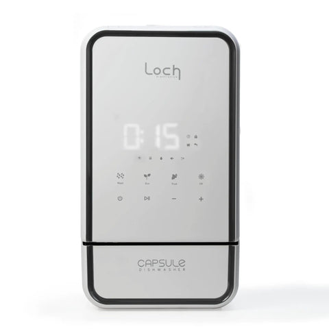 No Drama Portable Countertop Dishwasher With Dead Simple Fifteen Minute Wash Cycle Auto Dry Function Plumbing Free Setup Real Deal For Tiny Kitchens Dorm Rooms And Rv Road Trips control panel displaying 15 minute timer.
