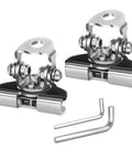 Universal Car LED Light Bar Mounting Bracket Kit For SUV RV Truck No Drill Hood Clamp Mounts Two Pack Aluminum Holder