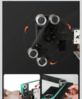 Heavy Hitter Brushless Electric Belt Sander And Knife Sharpener With Adjustable Speed, close-up of rollers and sharpener mechanism.