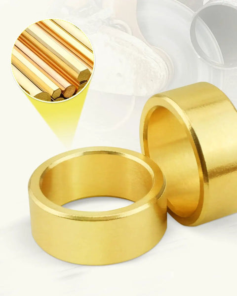 Heavy Duty Blade Arbor Adapter Reducer Ring 5 Pack, premium brass rings for cutting saws, fits major brands, durable construction.