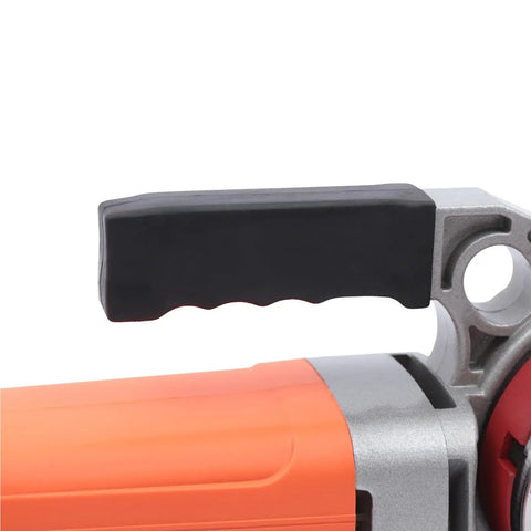 Close-up of the grip on the Heavy Duty Electric Pipe Threader Machine With Copper Motor And Portable Handheld Design For No Sweat 110V Threading Operations.
