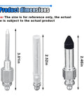 Pro Grade Grease Gun Needle Kit 7 Pieces With 5 Nipples 1 Needle Dispenser And 1 Rubber Joint Nipple for Tight Spaces dimensions