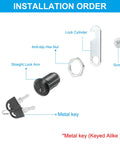 Tough As Nails Cam Lock Set With Keys For Cabinets Drawers Toolbox And Mailbox Top Shelf Zinc Alloy components installation guide.
