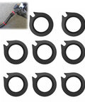 Tear Up Cord Chaos And Tangled Hoses With This Eight Pack Snap Clip Set, featuring black rubber retention straps for cable organization.