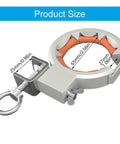 Bridge Cable Guide Tool With 65mm Opening Roller And 330 Degree Adjustable Clamp For Construction Wiring And Conduits Smooth Spindle Rollers That Prevent Wire Abrasion And Fit Inner Outer Edges For Multi Angle Pulling, product size