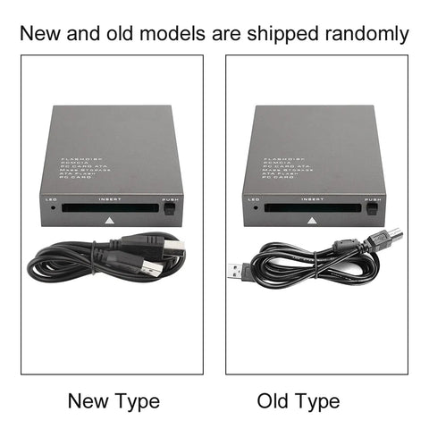 Front view of Card Reader For PCMCIA USB 2 0 Plug And Play No Fuss Adapter Industrial Grade Card To USB Converter with cables