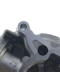 Close-up view of the steel housing of Premium Brake Vacuum Pump With Cycling Stabilizer For Audi A4 2009 To 2016.